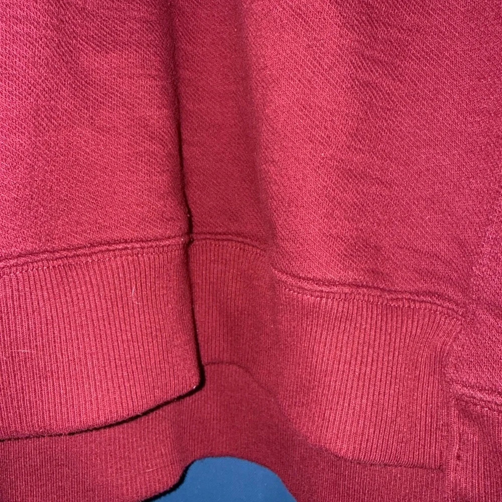 Time and Tru Women's Deep Red Crew Neck Sweater - Picture 7 of 9